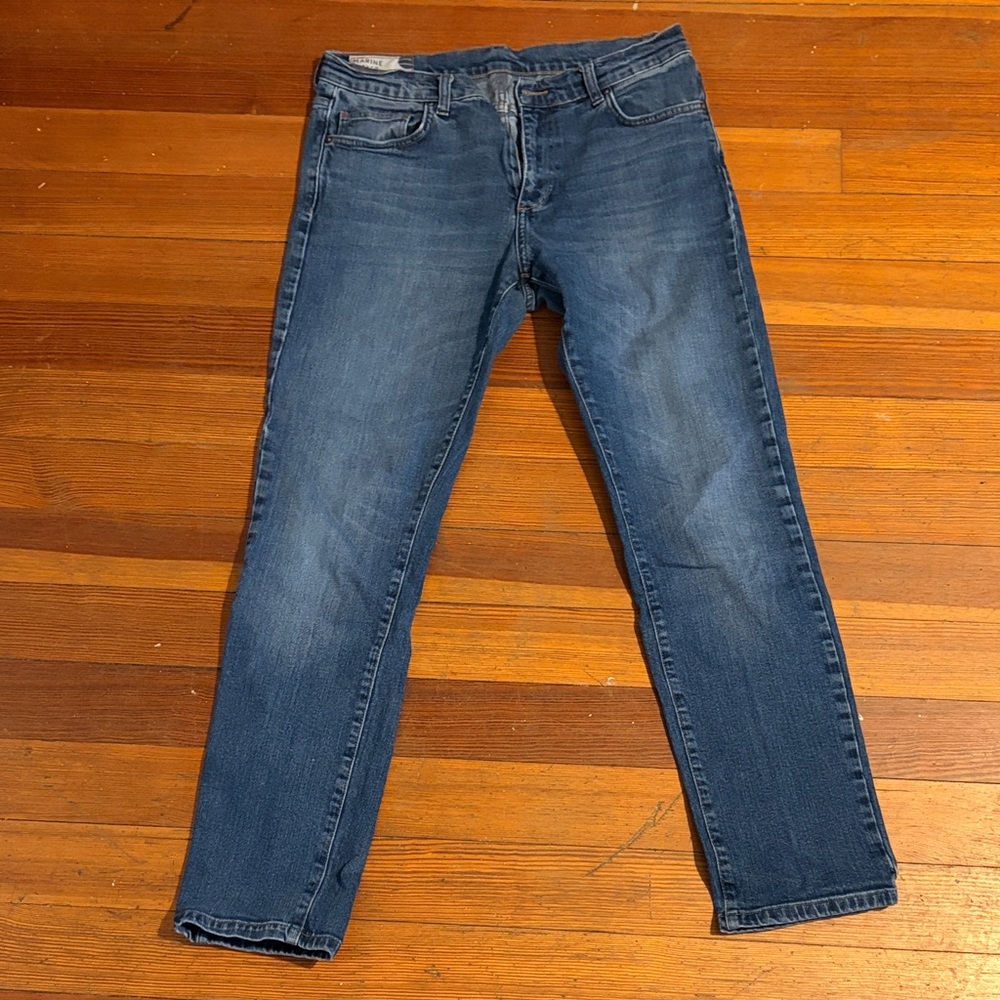Marine Layer Dark Blue Slim Jeans